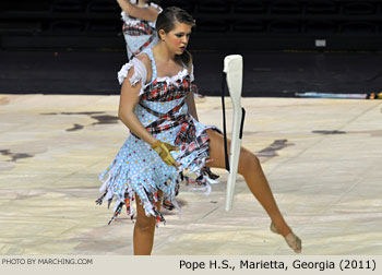 Pope H.S. Marrietta Georgia 2011 WGI Mid-South Color Guard Championship Photo