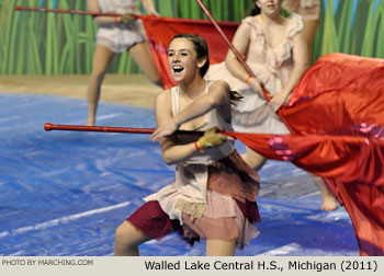 Walled Lake Central H.S. Michigan 2011 WGI Mid-South Color Guard Championship Photo