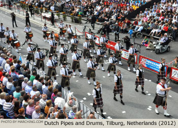 Dutch Pipes and Drums, Tilburg, Netherlands 2012 Bloemencorso Zundert Photo