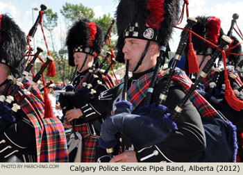 Calgary Police Service Pipe Band 2012 Calgary Stampede Parade Photo