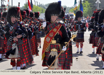 Calgary Police Service Pipe Band 2012 Calgary Stampede Parade Photo