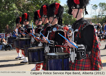 Calgary Police Service Pipe Band 2012 Calgary Stampede Parade Photo