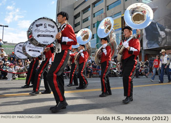 Fulda H.S. Band 2012 Calgary Stampede Parade Photo