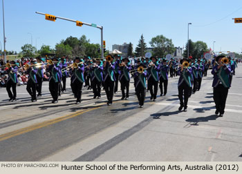 Hunter School of the Performing Arts Marching Band 2012 Calgary Stampede Parade Photo