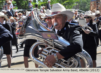 Glenmore Temple Salvation Army Band 2012 Calgary Stampede Parade Photo