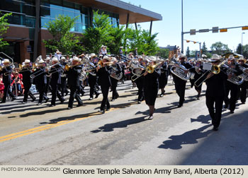 Glenmore Temple Salvation Army Band 2012 Calgary Stampede Parade Photo