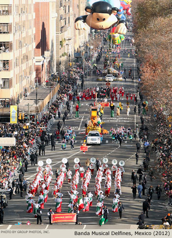 Banda Musical Delfines Veracruz Mexico 2012 Macy's Thanksgiving Day Parade Photo