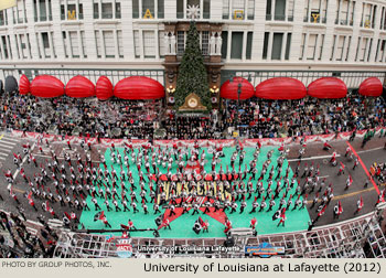 University of Louisiana at Lafayette Marching Band 2012 Macy's Thanksgiving Day Parade Photo