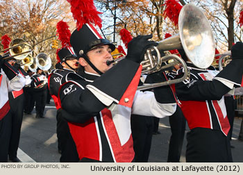 University of Louisiana at Lafayette Marching Band 2012 Macy's Thanksgiving Day Parade Photo