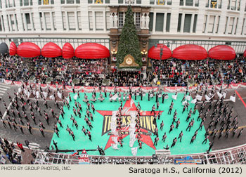 Saratoga H.S. Marching Band California 2012 Macy's Thanksgiving Day Parade Photo