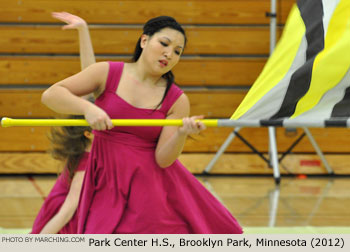 Park Center H.S. 2012 North Star Color Guard Circuit Photo