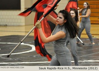 Sauk Rapids-Rice H.S. 2012 North Star Color Guard Circuit Photo