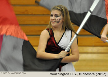 Worthington H.S. 2012 North Star Color Guard Circuit Photo