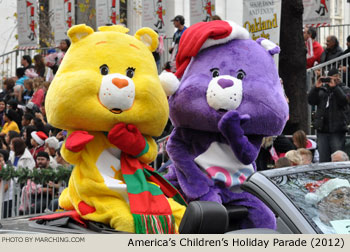 Care Bears 2012 Oakland Holiday Parade Photo