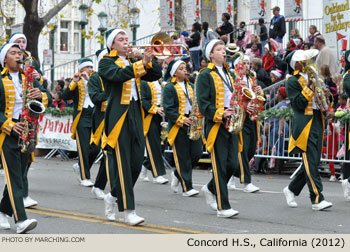 Concord High School Marching Band 2012 Oakland Holiday Parade Photo