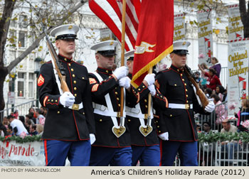 U.S. Marine Corps Honor Guard 2012 Oakland Holiday Parade Photo