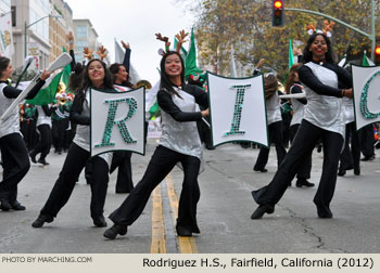 Rodriguez High School Entertainment Units 2012 Oakland Holiday Parade Photo