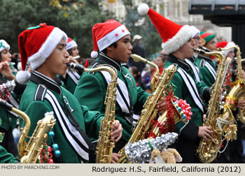 Rodriguez High School Entertainment Units 2012 Oakland Holiday Parade Photo