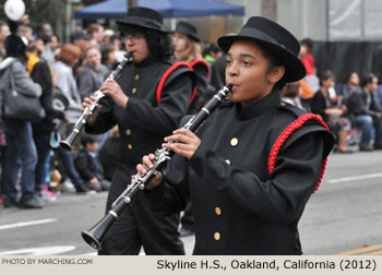 Skyline High School Marching Band 2012 Oakland Holiday Parade Photo