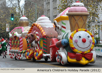 Train Float 2012 Oakland Holiday Parade Photo