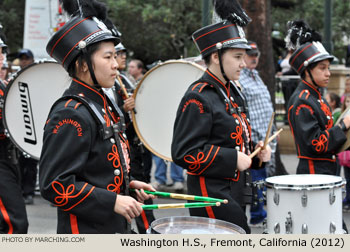 Washington High School Marching Band 2012 Oakland Holiday Parade Photo