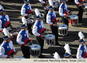 All-Lubbock Texas High School Marching Band 2012 Rose Parade