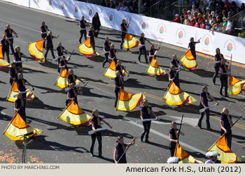 American Fork Utah High School Marching Band 2012 Rose Parade