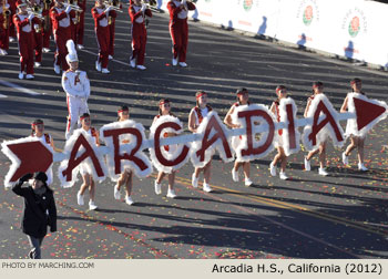 Arcadia California High School Marching Band 2012 Rose Parade