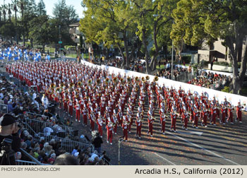 Arcadia California High School Marching Band 2012 Rose Parade