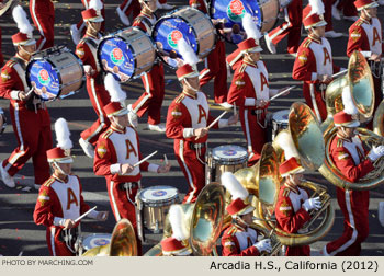 Arcadia California High School Marching Band 2012 Rose Parade