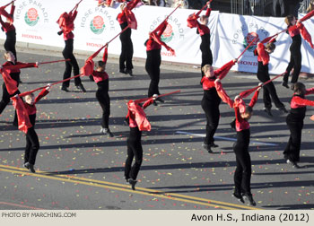 Avon Indiana High School Marching Band 2012 Rose Parade