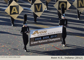 Avon Indiana High School Marching Band 2012 Rose Parade