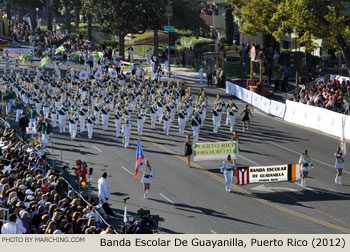 Banda Escola de Guayanilla Puerto Rico Marching Band 2012 Rose Parade