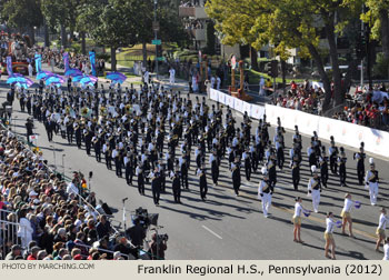 Franklin Regional Pennsylvania High School Marching Band 2012 Rose Parade