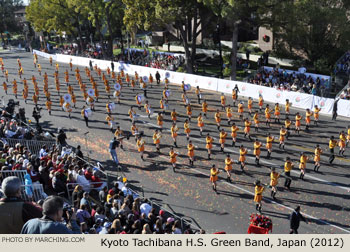 Kyoto Tachibana Japan High School Marching Band 2012 Rose Parade