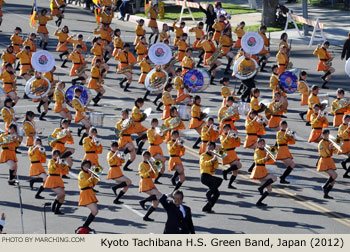 Kyoto Tachibana Japan High School Marching Band 2012 Rose Parade