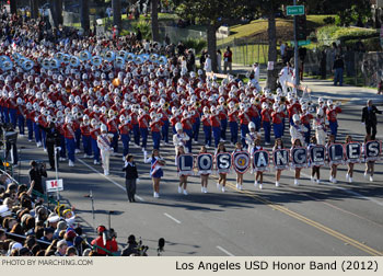 Los Angeles Unified School District Honor Marching Band 2012 Rose Parade