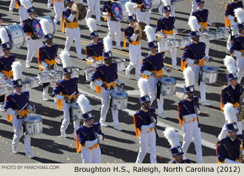 Needham B. Broughton North Carolina High School Marching Band 2012 Rose Parade