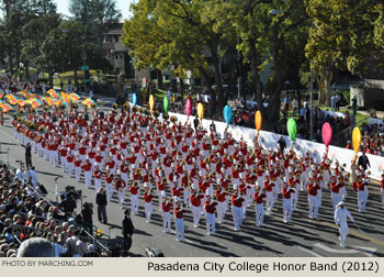 Pasadena City College Honor Marching Band 2012 Rose Parade