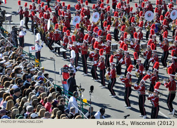 Pulaski Wisconsin High School Marching Band 2012 Rose Parade