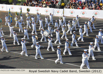 Royal Swedish Navy Cadet Band 2012 Rose Parade