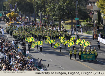 University of Oregon Marching Band 2012 Rose Parade