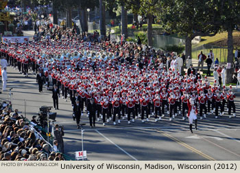 University of Wisconsin Marching Band 2012 Rose Parade