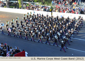 U.S. Marine Corps West Coast Composite Marching Band 2012 Rose Parade