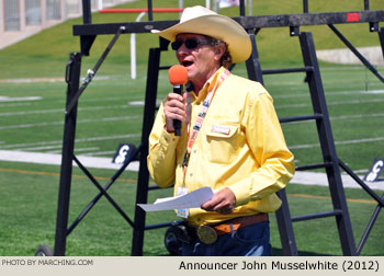 Announcer John Musselwhite 2012 WAMSB World Championships Photo