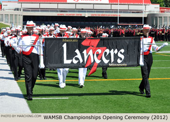 Opening Ceremony Mankato 77 Lancers 2012 WAMSB World Championships Photo