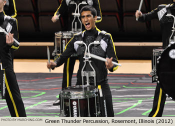 Green Thunder Percussion Rosemont Illinois 2012 WGI Mid-South Percussion Championships