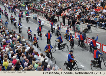 Bicycle Showband Crescendo, Opende, Netherlands 2013 Bloemencorso Zundert Photo