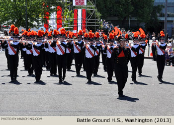 Battle Ground Washington High School Marching Band 2013 Grand Floral Parade Photo