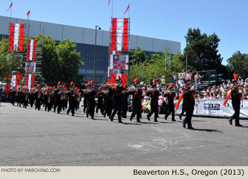 Beaverton High School Oregon Marching Band 2013 Grand Floral Parade Photo